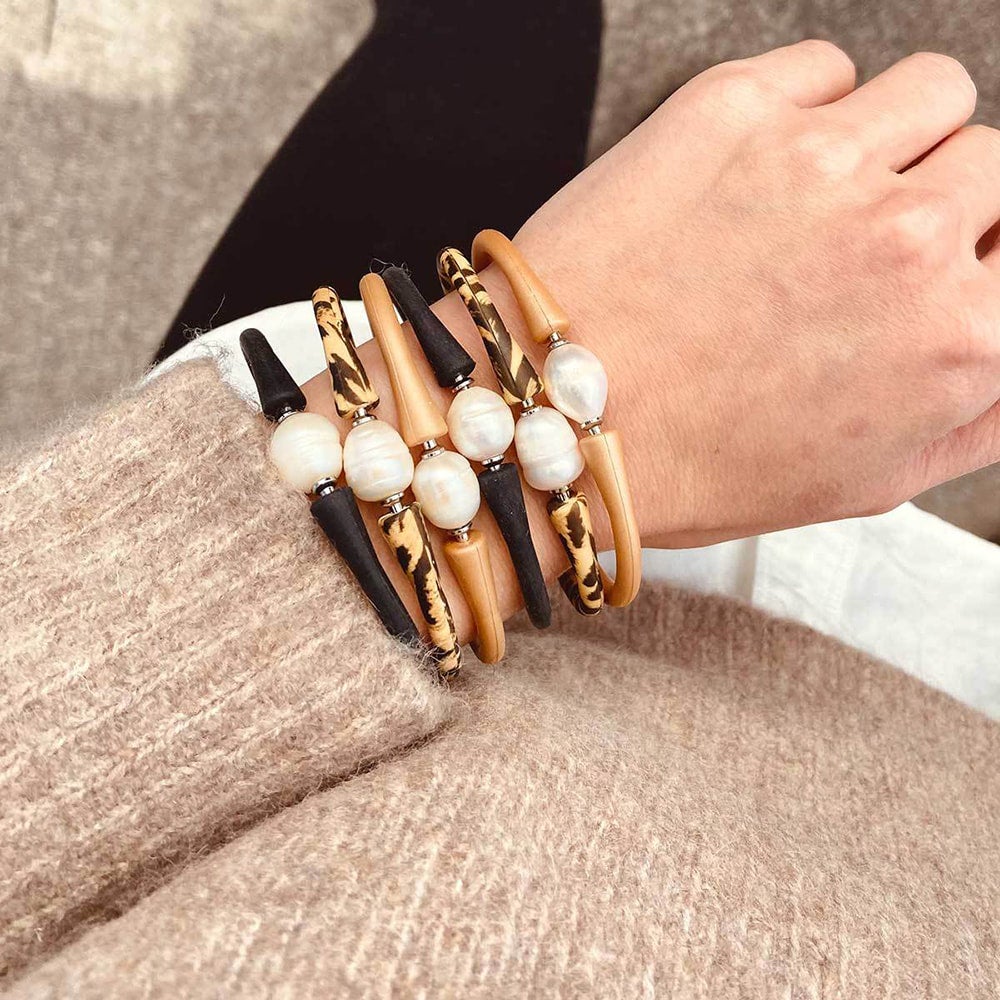 Pearl online silicone bracelet