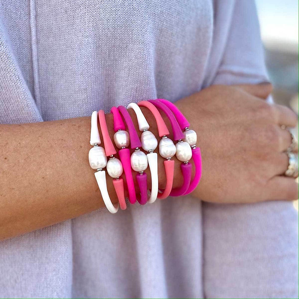 Silicone pearl online bracelet