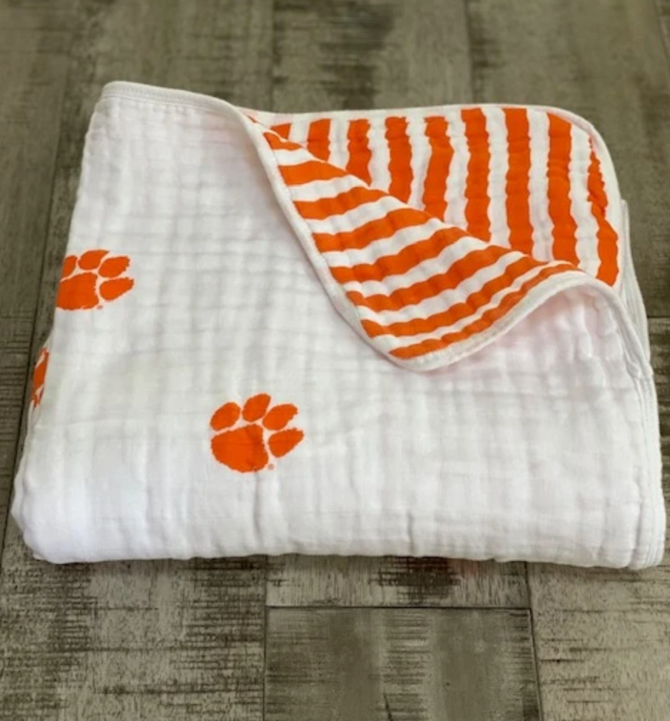 Clemson baby outlet blanket