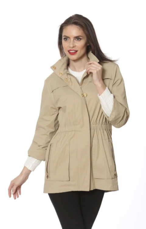 Ciao Milano Tess Khaki Rain Jacket